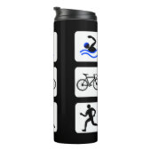 Triathlet-Ereignisse Logo Thermosbecher (Nach rechts gedreht)