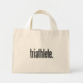 Triathlet. Mini Stoffbeutel (Vorne)