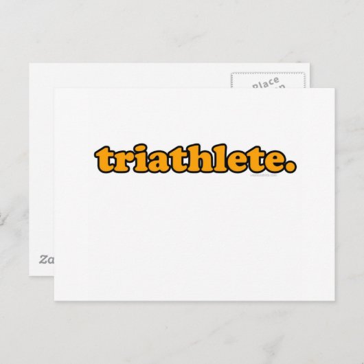 Triathlet Postkarte (Vorne/Hinten)