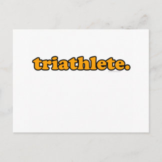 Triathlet Postkarte
