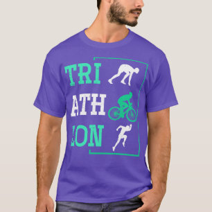 Triathlet Schwimmen Laufen Radfahren Triathlon T-Shirt