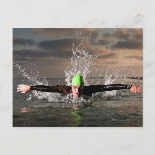 Triathlete 2 postkarte (Vorderseite)