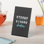 Triathlete Anpassbarer Name Sockelschild (In SItu)