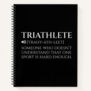 Triathlete Definition Funny Notizblock