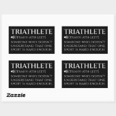 Triathlete Definition Funny Rechteckiger Aufkleber (Blatt)