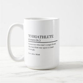 Triathlete definition gift, name definition mug, kaffeetasse