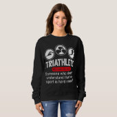 Triathlete Definition Triathlon Swim Byrun Sweatshirt (Vorne ganz)