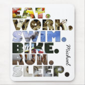 Triathlete essen mousepad (Vorne)