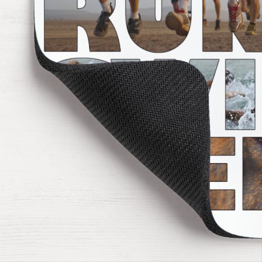 Triathlete essen mousepad (Ecke)