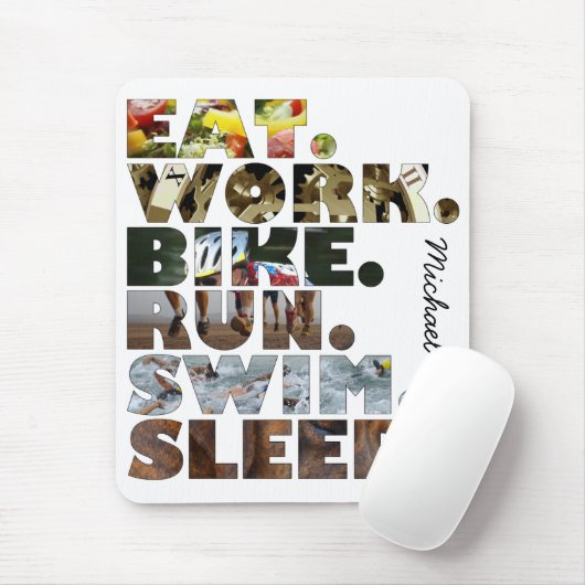 Triathlete essen mousepad (Mit Mouse)