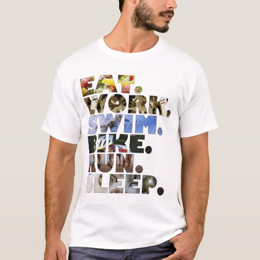 Triathlete essen T-Shirt (Vorderseite)