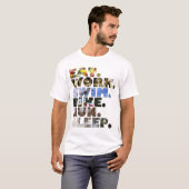 Triathlete essen T-Shirt (Vorne ganz)