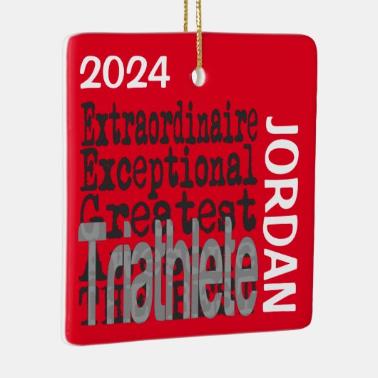 Triathlete Extraordinaire CUSTOM Keramikornament (Rechts)