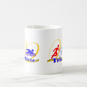 Triathlete - Fahrradfahren Kaffeetasse (Mittel)