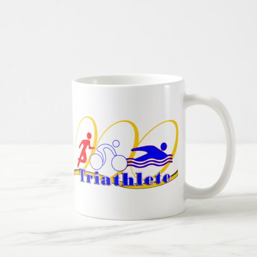 Triathlete - Fahrradfahren Kaffeetasse (Rechts)