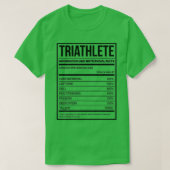 Triathlete Funny Triathlon Nutrition Label 2 T-Shirt (Design vorne)