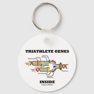 Triathlete Gen-Innere (DNS-Reproduktion) Schlüsselanhänger