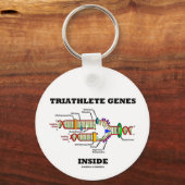 Triathlete Genes Inside (DNA-Replikation) Schlüsselanhänger (Vorderseite)