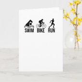 Triathlete Gifts Endurance Sports Triathlon Lover Karte (Gelbe Blume)