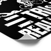 Triathlete Girls Funny Triathlon  Poster (Ecke)