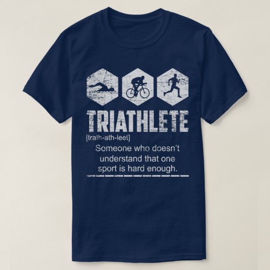 Triathlete Hard Training T-Shirt (Design vorne)