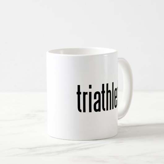 Triathlete. Kaffeetasse (VorderseiteRechts)