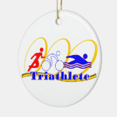 Triathlete Keramikornament (Links)