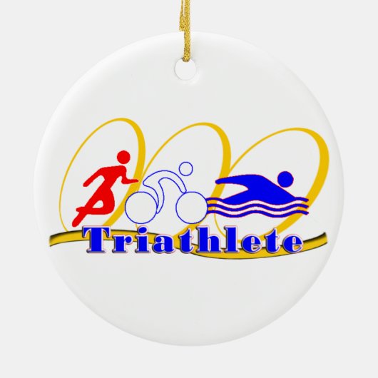 Triathlete Keramikornament (Hinten)