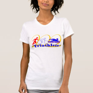 Triathlete - LASSEN Sie FAHRRADSWIM laufen - das T-Shirt