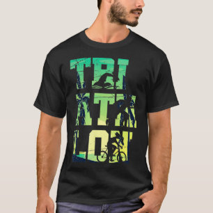 Triathlete Swim Bike Rennen Geschenk Sommer-Triath T-Shirt