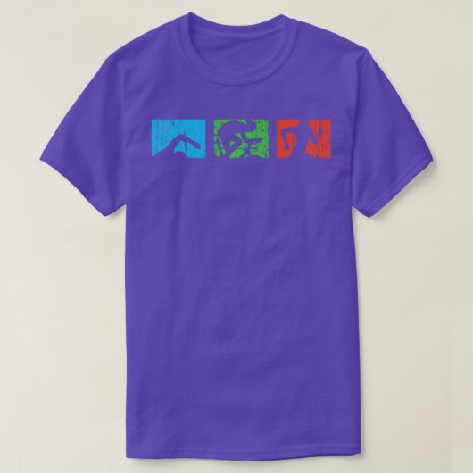 Triathlete Swimmer Cyclist Runner T-Shirt (Design vorne)