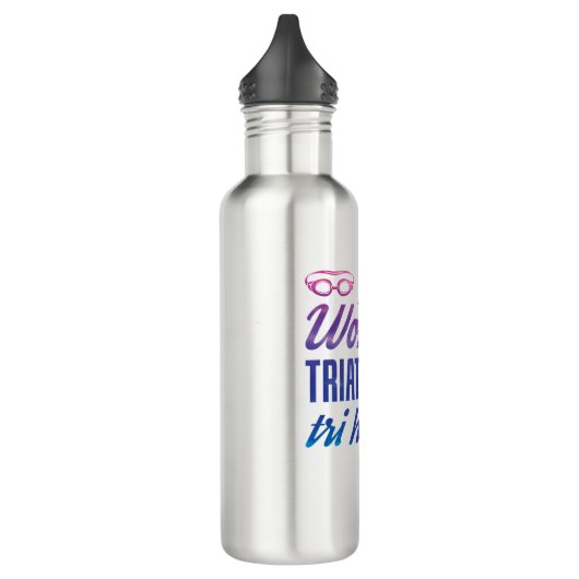 Triathleten Women Triathlon Triathlon Ombre Edelstahlflasche (Links)