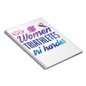 Triathleten Women Triathlon Triathlon Ombre Notizblock (Rechte Seite)