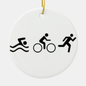 Triathletin Keramik Ornament (Vorne)