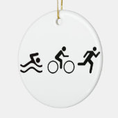 Triathletin Keramik Ornament (Links)