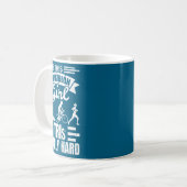 Triathletin Mädchen Lustiger Triathlon Kaffeetasse (Vorderseite Links)