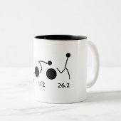 Triathletin-Tasse Zweifarbige Tasse (VorderseiteRechts)
