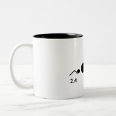 Triathletin-Tasse Zweifarbige Tasse (Links)