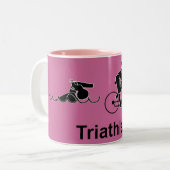 Triathletische Tasse der Frau (Vorderseite Links)