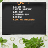 Triathlon - 6 Bühnen Triathlon Geschirrtuch (Gefaltet)