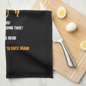 Triathlon - 6 Bühnen Triathlon Geschirrtuch (Viertel Falte)