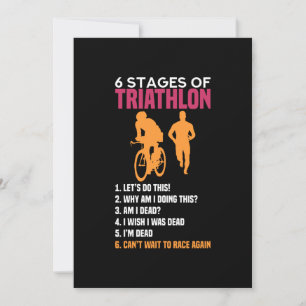 Triathlon - 6 Etappen des Triathlons Einladung