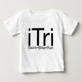 Triathlon-Abnutzung Baby T-shirt (Vorderseite)
