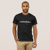 Triathlon-Abstands-Weiß T-Shirt (Vorne ganz)