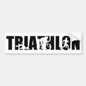 Triathlon Autoaufkleber (Vorne)