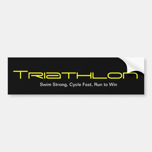 Triathlon Autoaufkleber (Vorne)