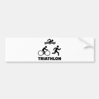 Triathlon Autoaufkleber