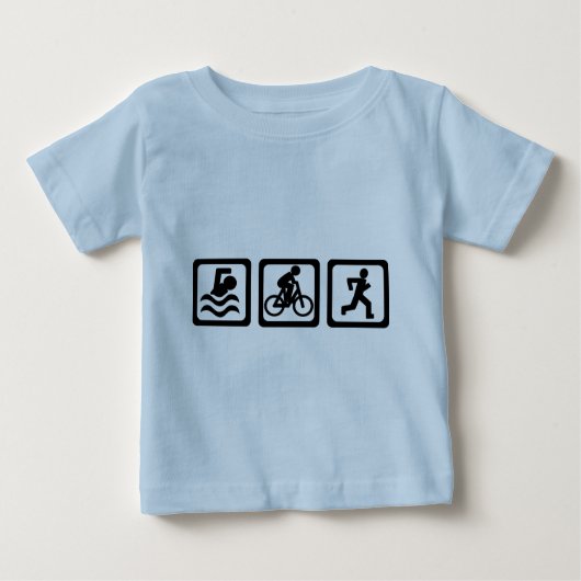 Triathlon Baby T-shirt (Vorderseite)