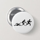 Triathlon Button (Vorne & Hinten)