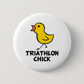 Triathlon Chick Button (Vorderseite)